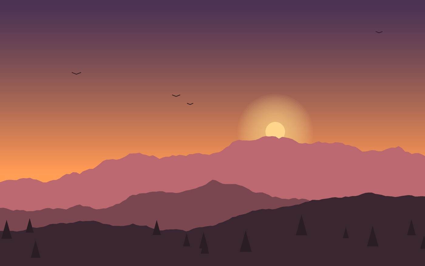 Ilustrace krajiny