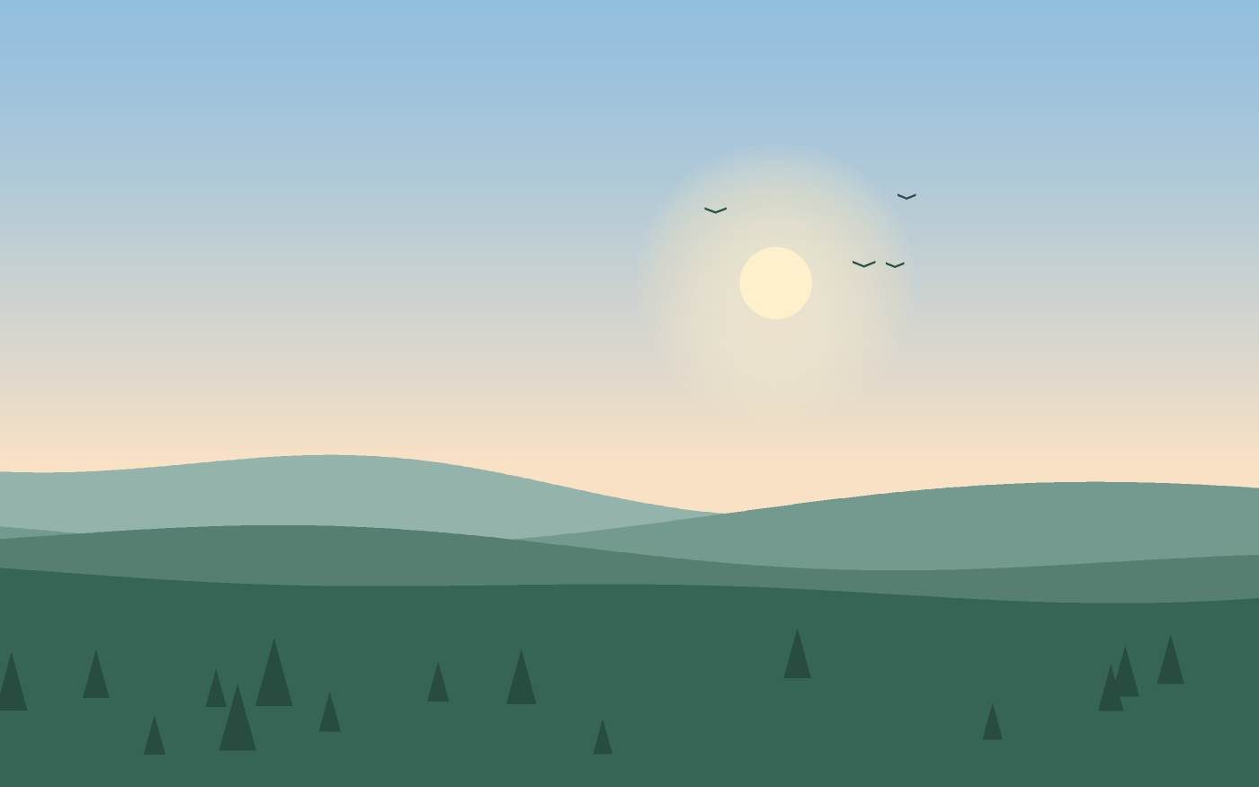 Landschapsillustratie