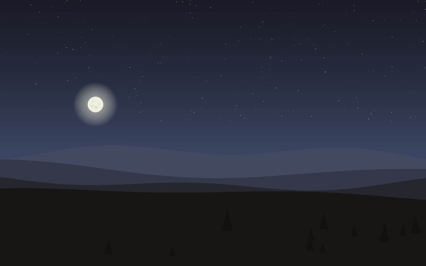 Ilustração de uma paisagem